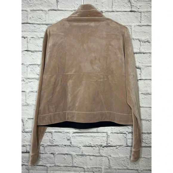 Prana Phoenix velour pullover pink mock neck Sweater size L. - Picture 4 of 8